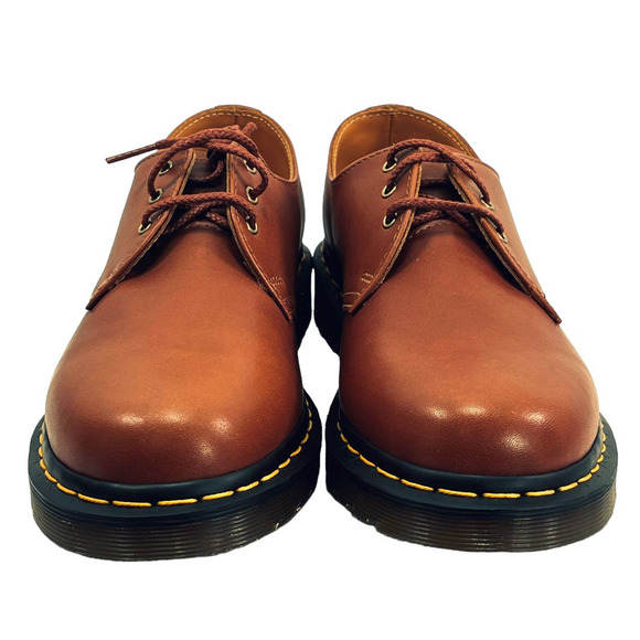Dr. Martens NEW 1461 Carrara Leather Oxford Shoes in Saddle Tan Men's Size 8 - Picture 5 of 16